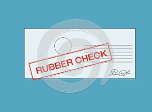 rubber check illustration