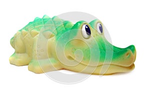 Rubber crocodile bath toy