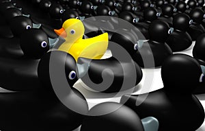 Rubber Duck Against The Flow