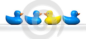 Rubber Duck Against The Flow