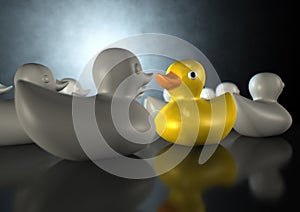 Rubber Duck Against The Flow