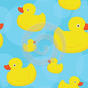 Rubber duck blue pattern