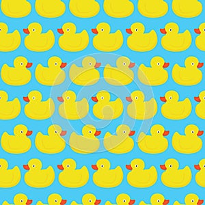 Rubber duck blue pattern