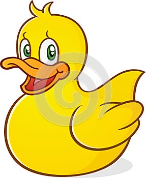 Rubber Duck Cartoon Character