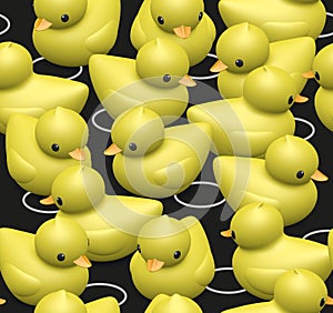 Rubber duck pattern seamless texture kids
