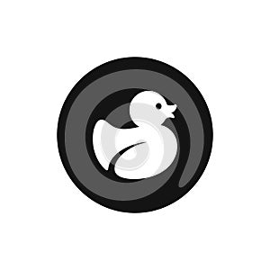 Rubber duck vector icon