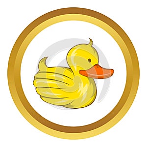 Rubber duck vector icon