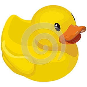 Rubber ducky for bath photo