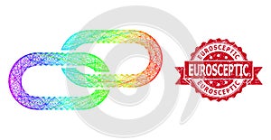 Rubber Eurosceptic Stamp and LGBT Colored Net Chain