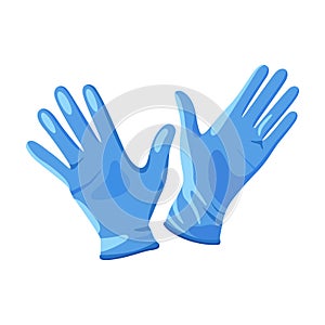 Rubber glove vector icon.Cartoon vector icon isolated on white background rubber glove.