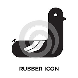 Rubber icon vector isolated on white background, logo concept of