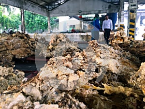 Rubber left over from the latex production process to be used to make other materials