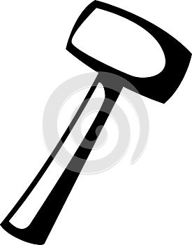 Rubber mallet vector illustration