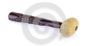 Rubber mallet with wooden handle