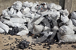 Rubber for recycling