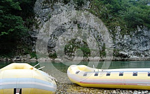Rubber river rafts photo