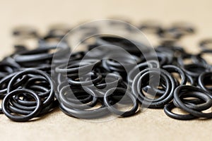 Rubber sealing o-rings for sealing parts of technology, machinery and mechanisms