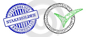 Rubber Stakeholder Seal and Hatched Yes Vote Mesh