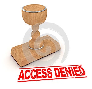 Rubber stamp - access denied