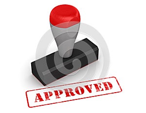 Rubber stamp - approved