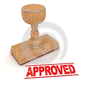 Rubber stamp - approved