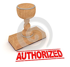 Rubber stamp - authorized
