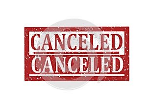 Rubber stamp Canceled photo