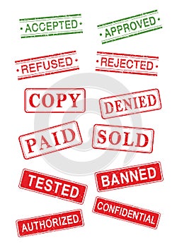 Rubber stamp collection