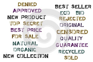 Rubber stamp collection