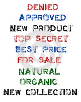 Rubber stamp collection