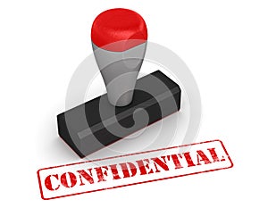 Rubber stamp - confidential