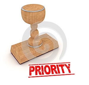 Rubber stamp - priority