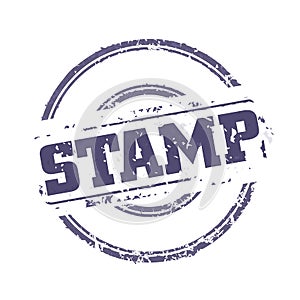 Rubber stamp template