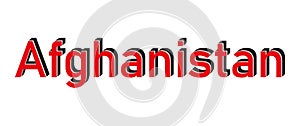 Rubber stamp with text only for Afganistan inside, vector illustration eps photo