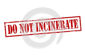 Do not incinerate photo