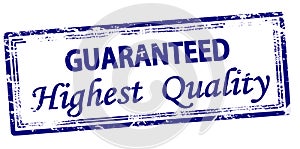 Stamp with text Highest quality