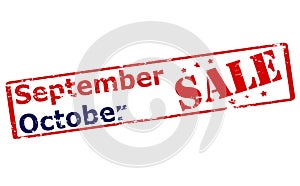 September Octomber sale