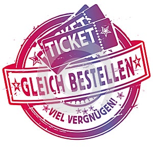 Rubber stamp with tickets