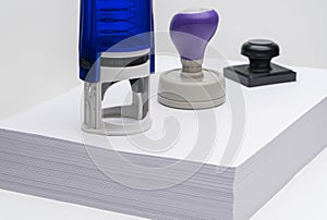 Rubber stamp on a white background