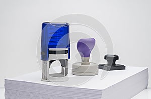 Rubber stamp on a white background