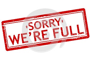 Sorry we are full