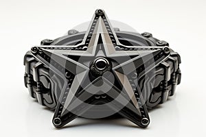 Rubber Star Coupling on white background