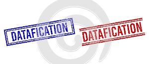 Rubber Textured DATAFICATION Seal with Double Lines