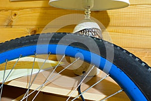 Rubber tire for bicycle with damage