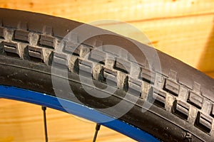 Rubber tire for bicycle with damage