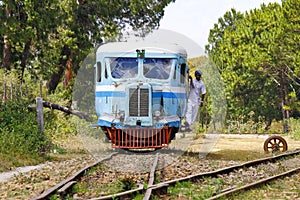 Rubber-tyred Michelin Train in Madagascar