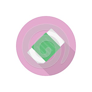Rubber vector flat colour icon