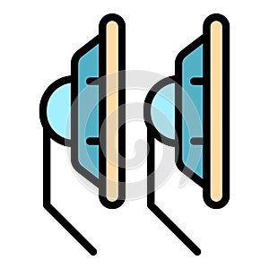 Rubber windshield wiper icon vector flat