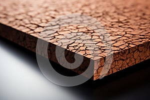 Rubberized Cork Sheet on white background