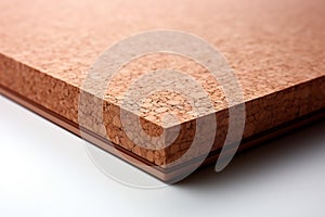 Rubberized Cork Sheet on white background